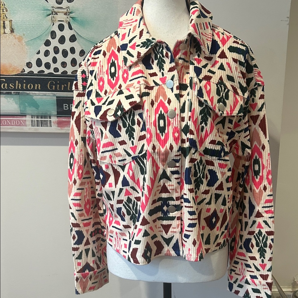 Corduroy Aztec Jacket by Savanna Jane